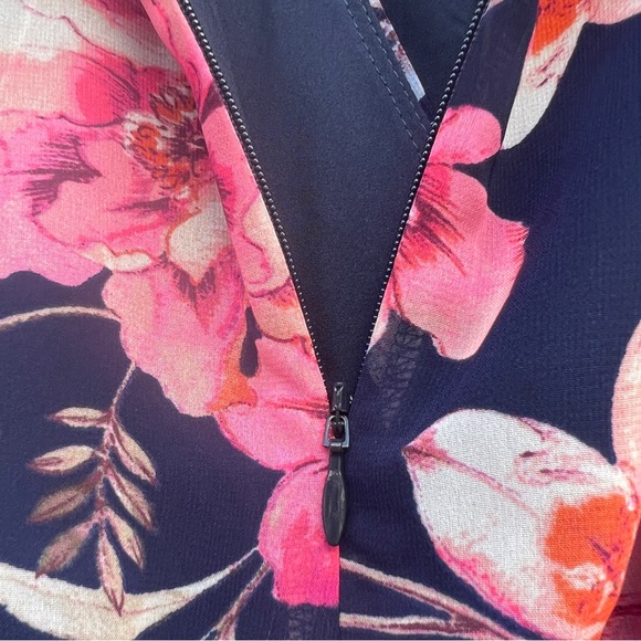 ELIZA J Obi Floral Print High/Low Dress Size 14 Petite - Picture 16 of 17